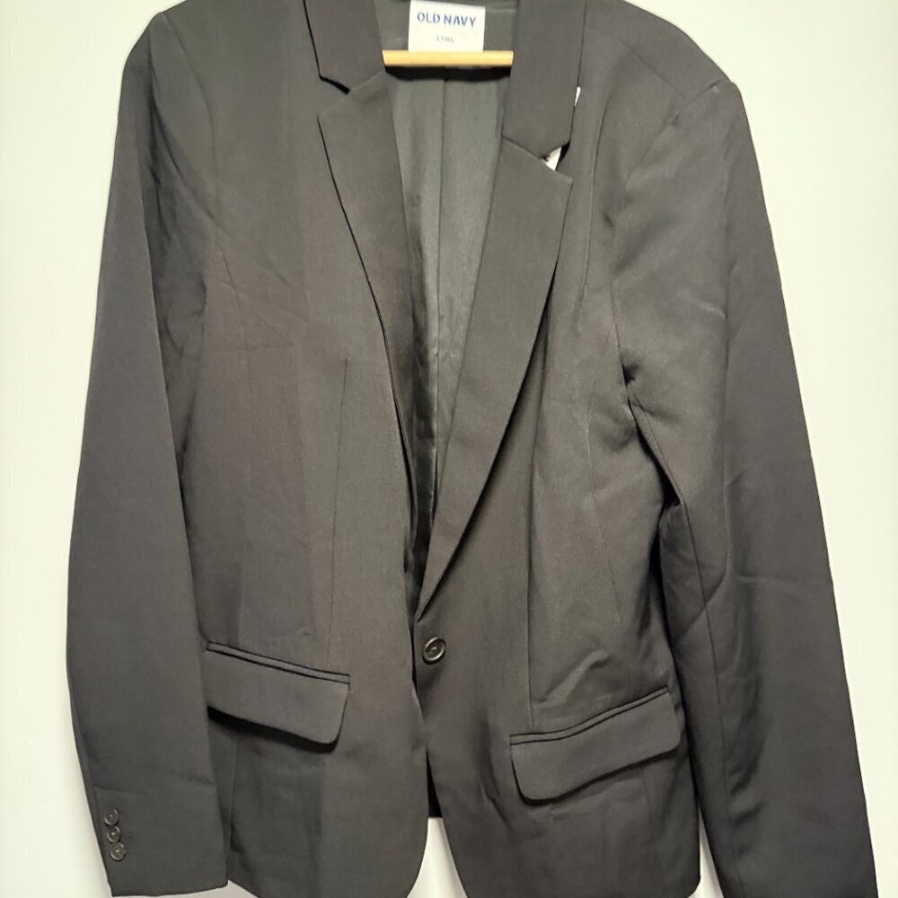 Old Navy High-Waisted Taylor Fitted Suit jacket Large T - Picture 3 of 6